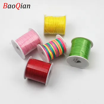 

0.8MM Chinese Knot Cotton Polyester Cord 100Yard String Braid Strap Rope Line Beaded For Necklace Bracelet Jewelry Making