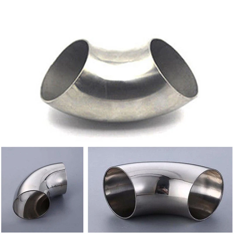 OD Stainless Steel Car Exhaust Weld 90 Bend Elbow Pipe Fitting 3'' /76mm