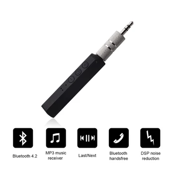

Wireless Bluetooth Aux Receiver Adapter 3.5 Jack Aux Bluetooth 4.2 Hands Free Car Bluetooth Handsfree Kit for Speaker Headphone
