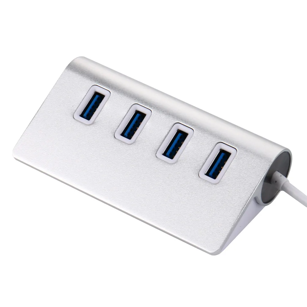 Модный Универсальный USB 3,0 4-Порты и разъёмы мульти-концентратор диспенсер Алюминий передачи данных преобразования адаптер для ПК Тетрадь Mac#10