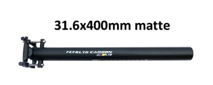 31.6x400mm FCFB карбоновый Подседельный штырь 27,2/30,8/31,6/33,9/34,9 MTB велосипедная подседельная труба трубка полностью карбоновый Подседельный штырь из углеродного MTB матовый XXX next - Цвет: 31.6x400mm