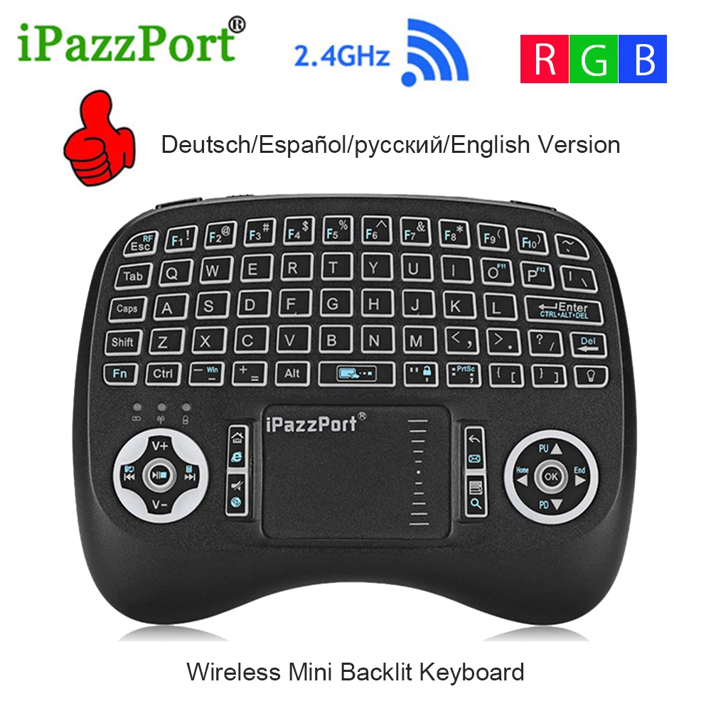 Оригинальная Беспроводная мини клавиатура KP 810 21TL с функцией подсветки Micro USB Air