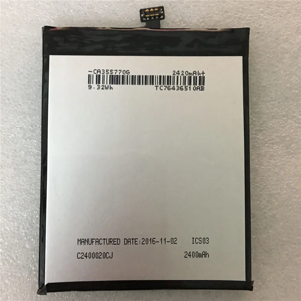 Аккумулятор 2400 мАч для Alcatel A3 OT 5046/Shine Lite 5080 5080X 5046D 5046Y TLP024C1/TLP024CJ|Аккумуляторы