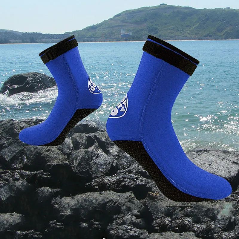 

JINBEILEE Snorkeling Socks, Non-slip, Cold, Warm, Diving, Socks, Anti-coral, Beach, Swimming, Diving Shoes, 3MM Thick