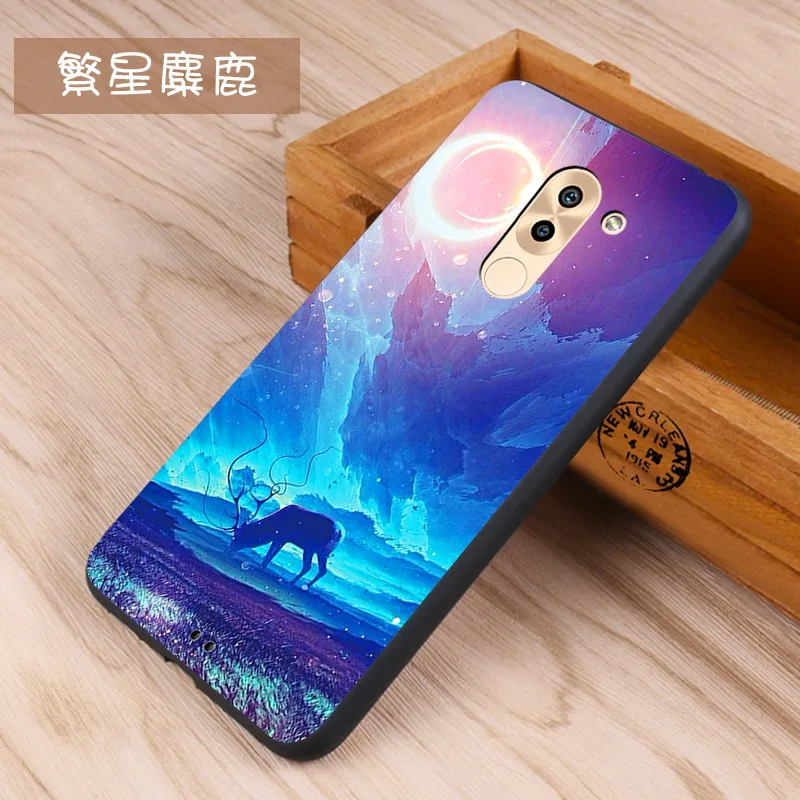 Huawei honor 6x Case Original Cover for Huawei honor 6x Bag Case Cover Skin Wolf Fish Skull honor 6x Fundas 100% BiNFUL 13