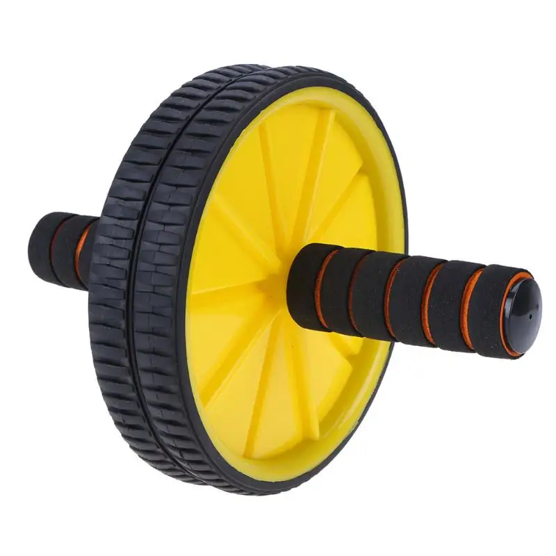 Double wheeled Updated Ab Abdominal Press Wheel Rollers Crossfit Exercise Equipment for Body Building font b