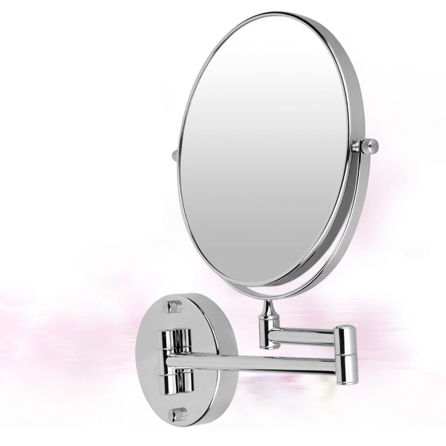  Design Bathroom Mirror Cosmetic Mirror 7X Magnification Wall Mounted Adjustable Makeup Mirror silve
