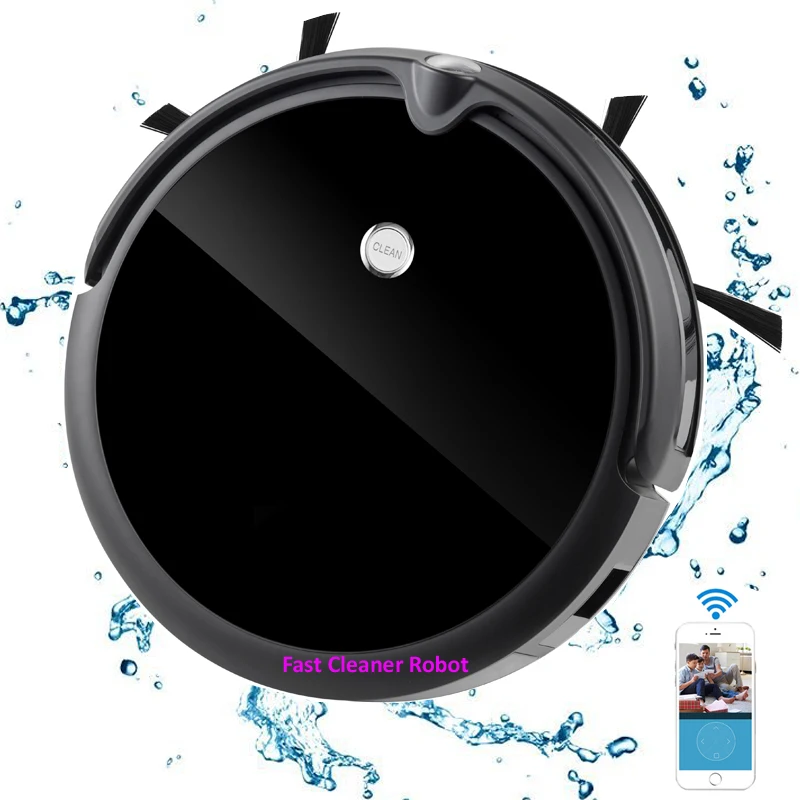 Robotic Vacuum Cleaner with Camera Video Call Robot Aspirador Smart Map NavigationWet and Dry With