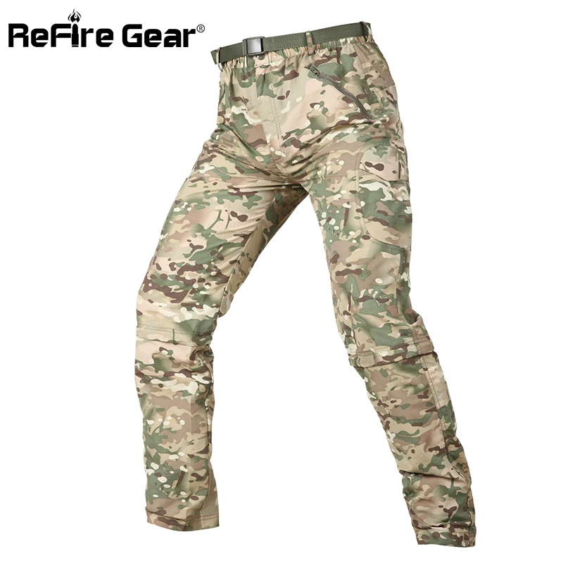 Refire gear летние тактические штаны мужские быстросохнущие съемные военные дышащие