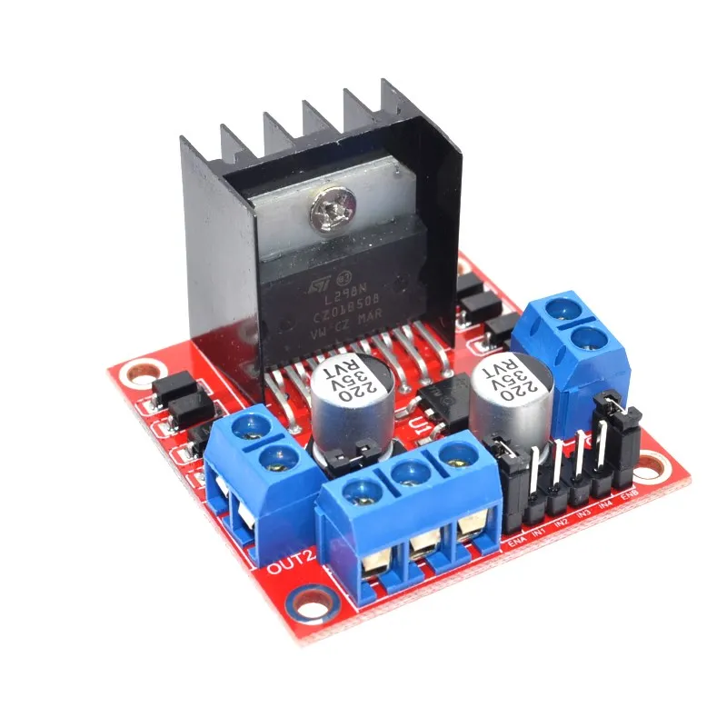

Free Shipping 1PCS New Dual H Bridge DC Stepper Motor Drive Controller Board Module L298N for Arduino