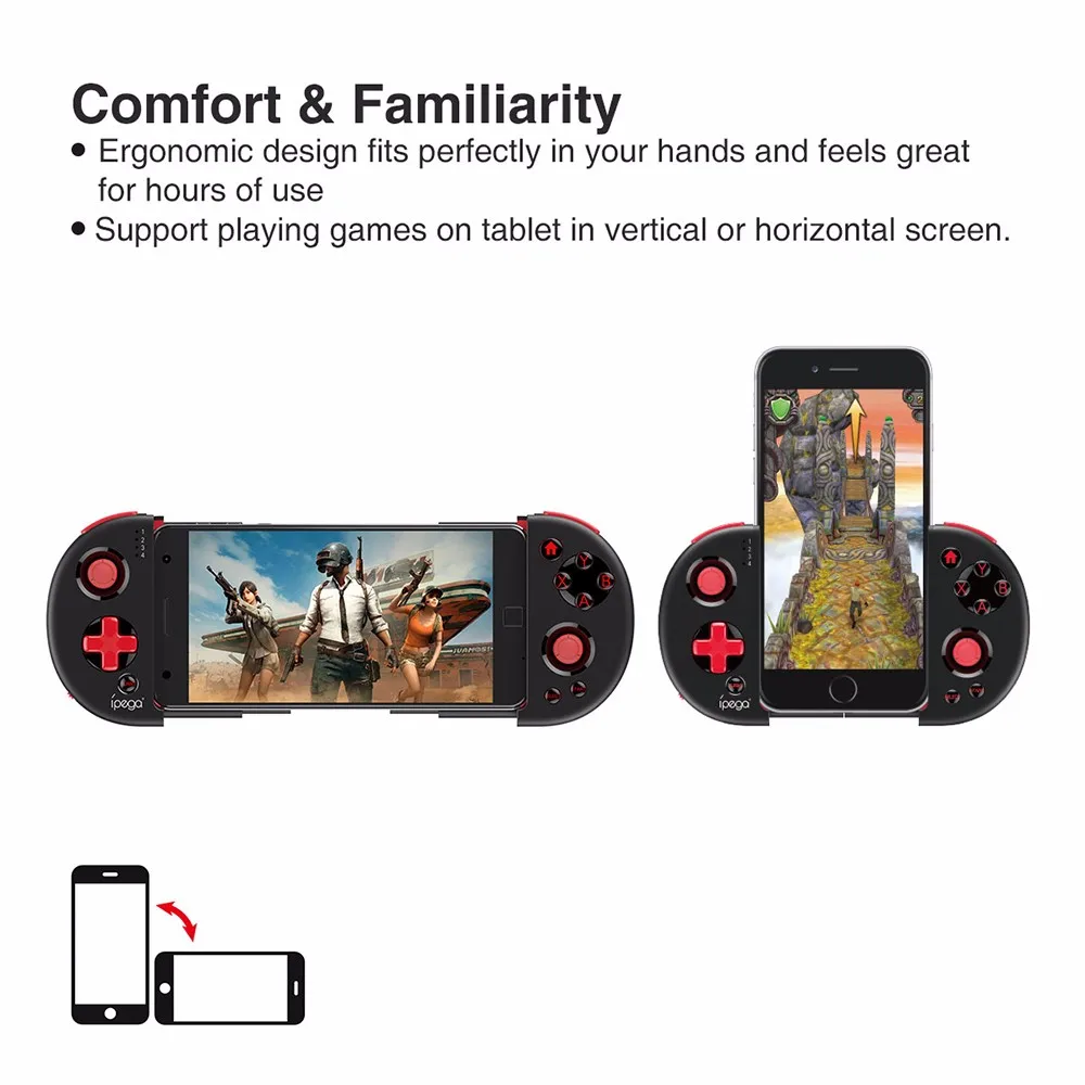 

iPEGA PG-9087 9087s Bluetooth Gamepad for Android / IOS Smart Phone PG 9087 Extendable Game Controller for Tablet PC Tv Box