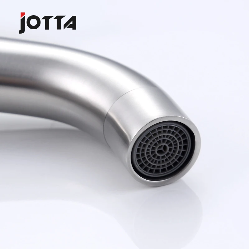 Stainless steel wire-drawing basin faucet single-hole cold and hot water table basin faucet washbasin faucet