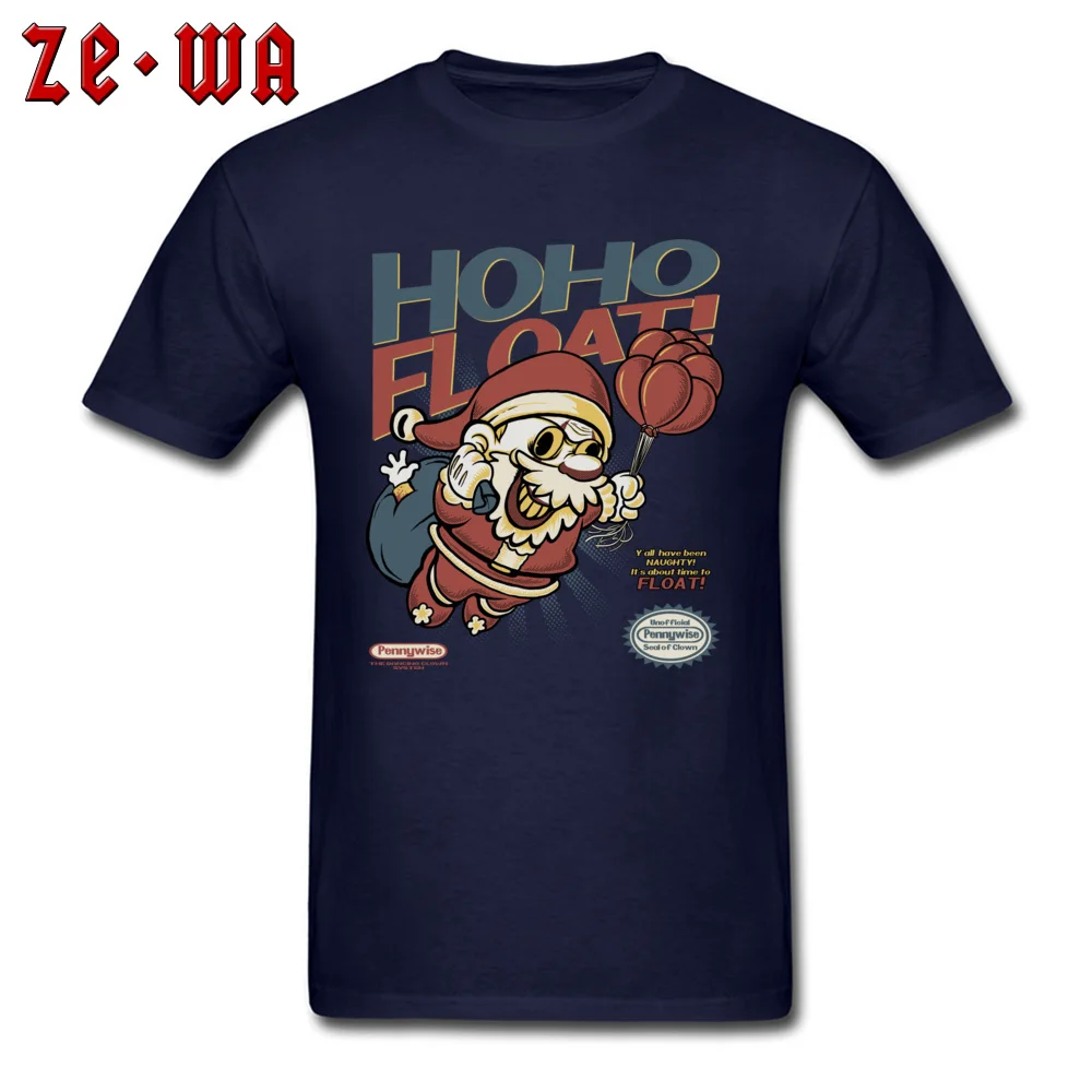 Printing Ho Ho Float Men Tshirts Hot Sale Summer/Autumn Short Sleeve O-Neck Pure Cotton Tops Shirts Casual Tee-Shirts Ho Ho Float navy