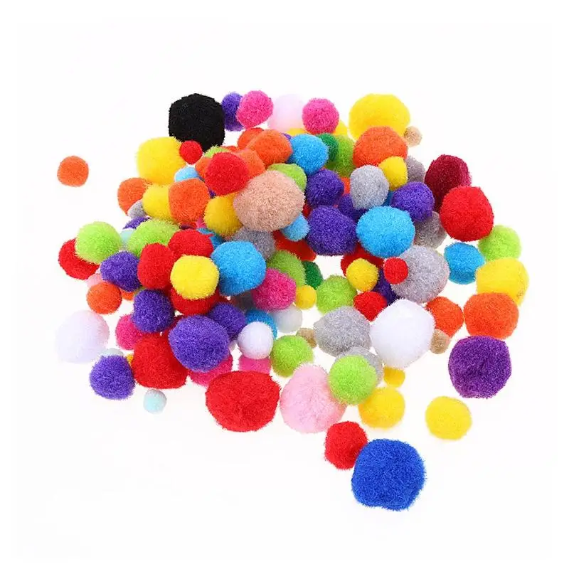 Soft Colorful Plush Balls Kitten Pet Play Scratch Catch Toys Assorted Ball Interactive Cat Toys