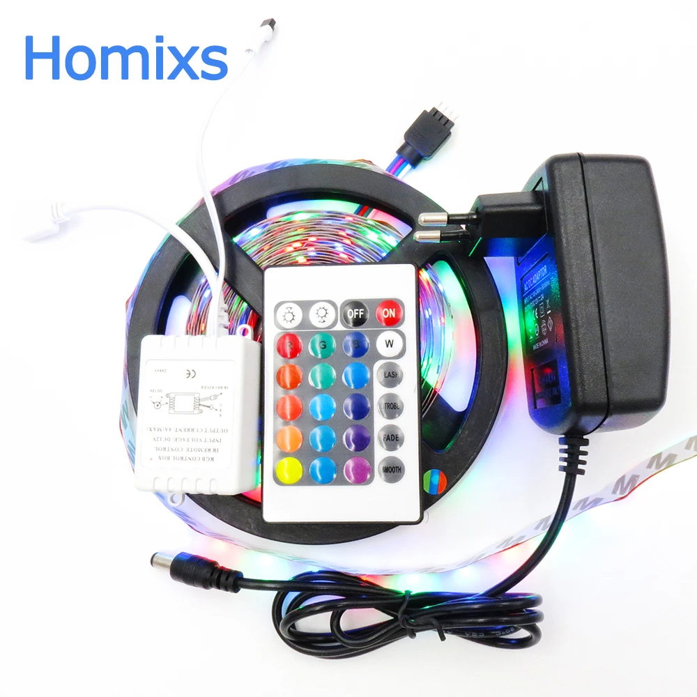 Светодиодная лента 3528 RGB светильник м 300 Диодная светодиодный с пультом