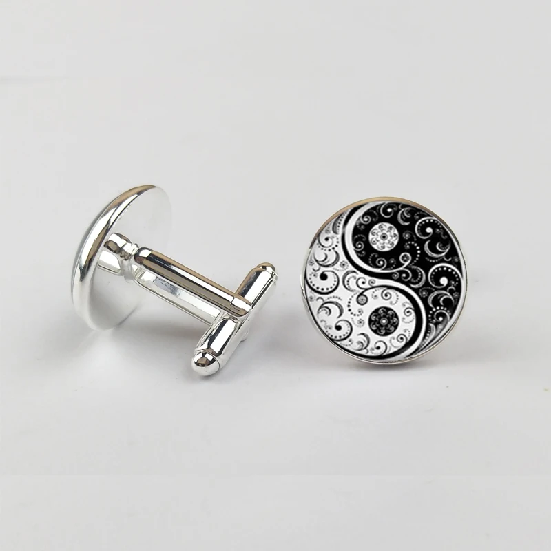 Buy SUTEYI fashion Yin Yang Cufflinks For Mens Unique