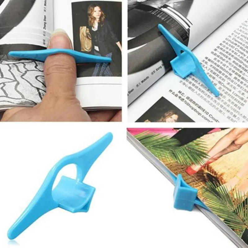 Book Mark 5Pcs Multifunction Thumb Book Page Holder Book Marker Bookmark Finger Holder Markers Plastic Reading Helper Book Mark