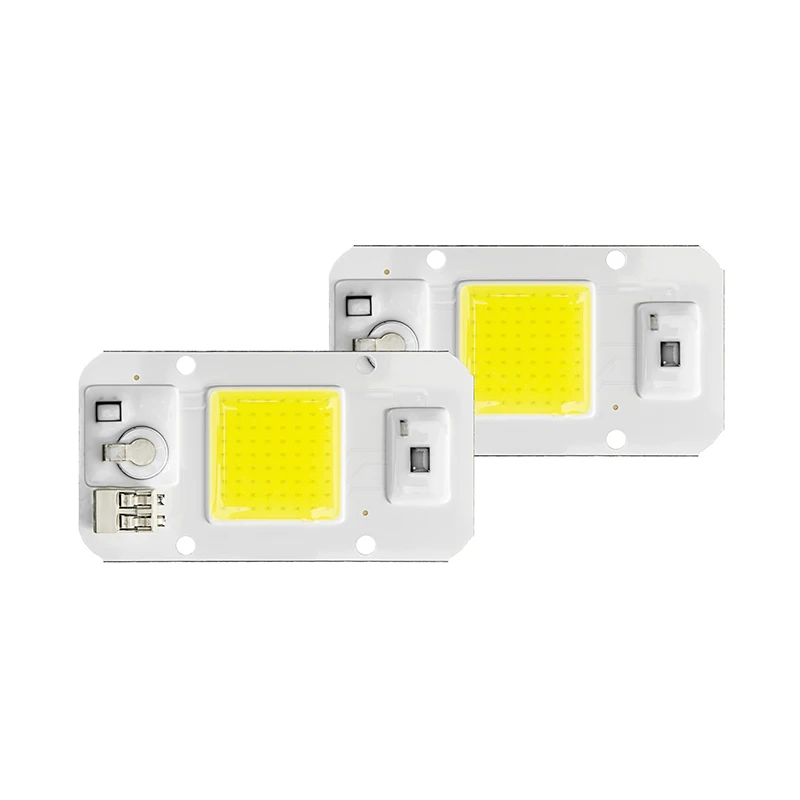 

2pcs LED 220V TOB Chip 20W 30W 50W Smart IC LED Beads Dimmable For Floodlight Spotlight DIY Day Cold Warm White Grow Light
