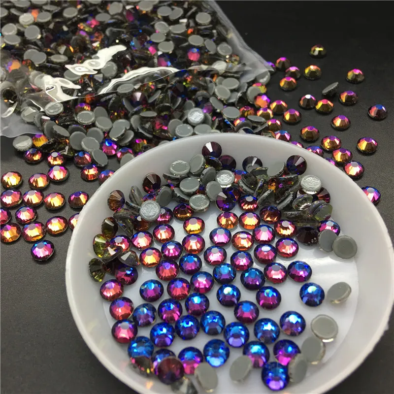 

Topstone High Quality SS3 ~ SS30 Crystal Volcano Hotfix Rhinestones / Iron On Flat Back Crystals