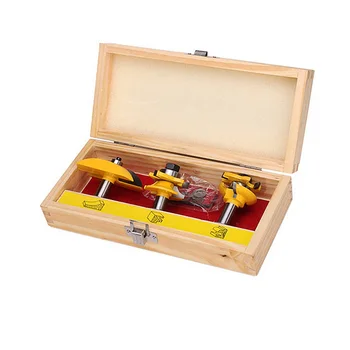

3pcs 1/2 Inch Door Panel Cabinet Tenon Router Bit Cabinet Rail & Stile Set Panel Raiser Ogee Milling Cutter for Wood
