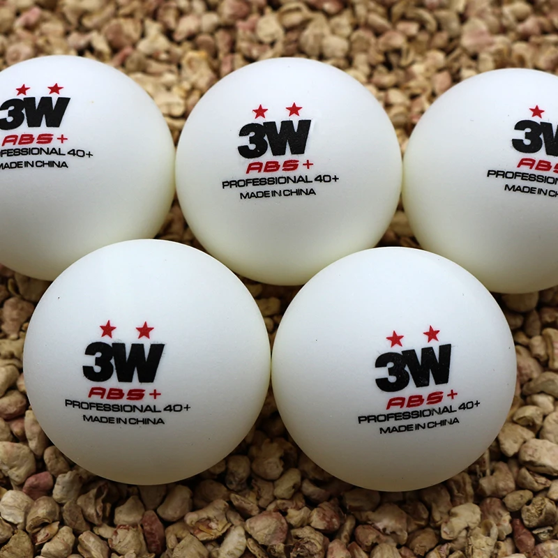 

SANWEI 3W 2 Star 40+ ABS New Material Seamed PP Ball Table Tennis ball / ping pong ball 100pcs/lot