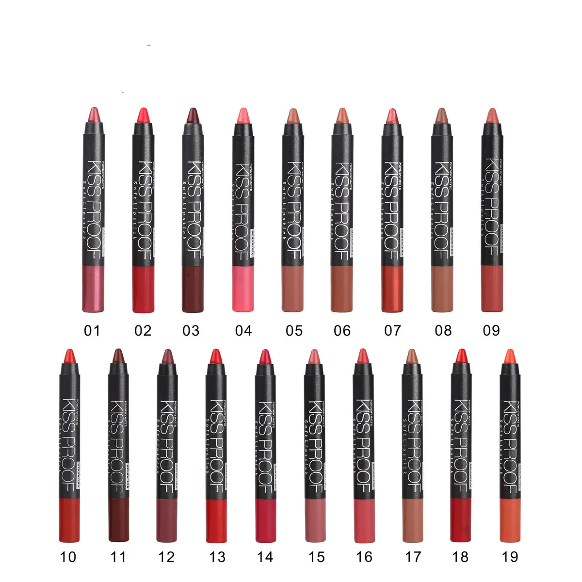 

Hot New Makeup Matte Lip Kit Color Cosmetics Long Lasting Red Sweet Color Matte Lipstick Pencil 1pcs