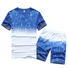 Летние мужские повседневные комплекты спортивной одежды с коротким рукавом, большие размеры, модная одежда для студентов, большие размеры, тонкие домашние наборы