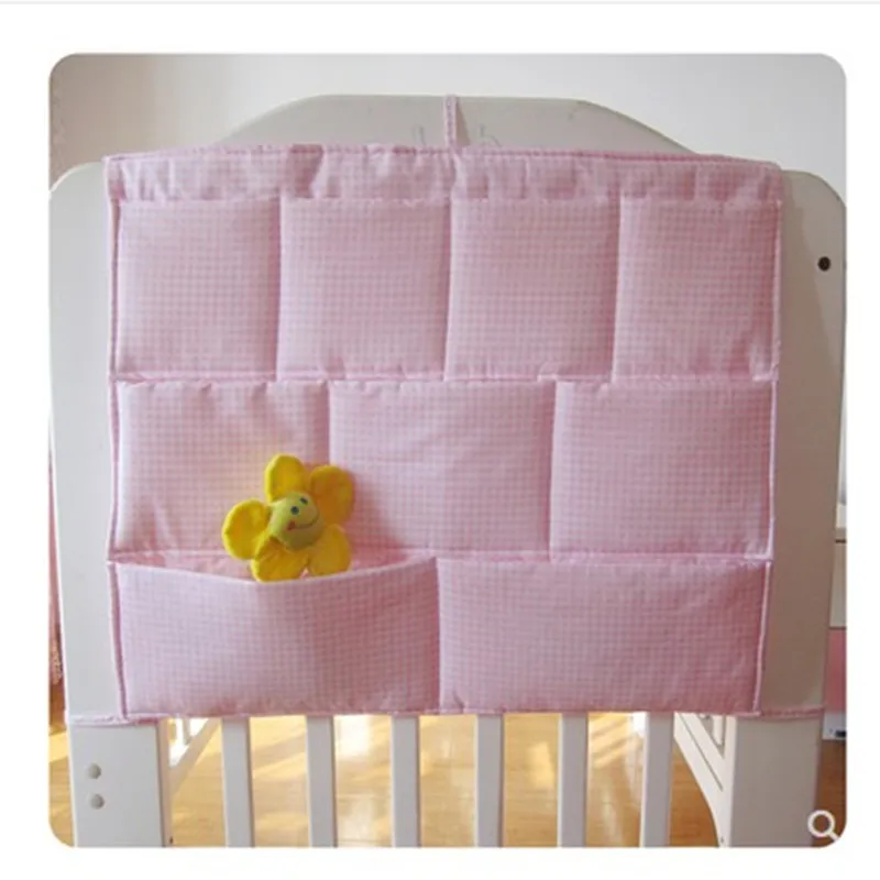 Кровать висит сумка для хранения детская кроватка кровать бренд детские хлопок кроватки Организатор 50*60 см игрушка карман для пеленок для