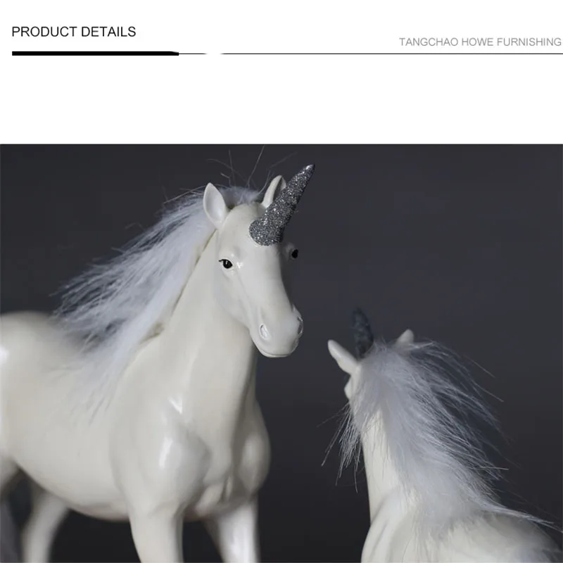 Creative unicorn Wedding Decoration Figurines Miniatures Artificial Resin Angel Ornament Vintage Home Decor Valentines Day Gifts10