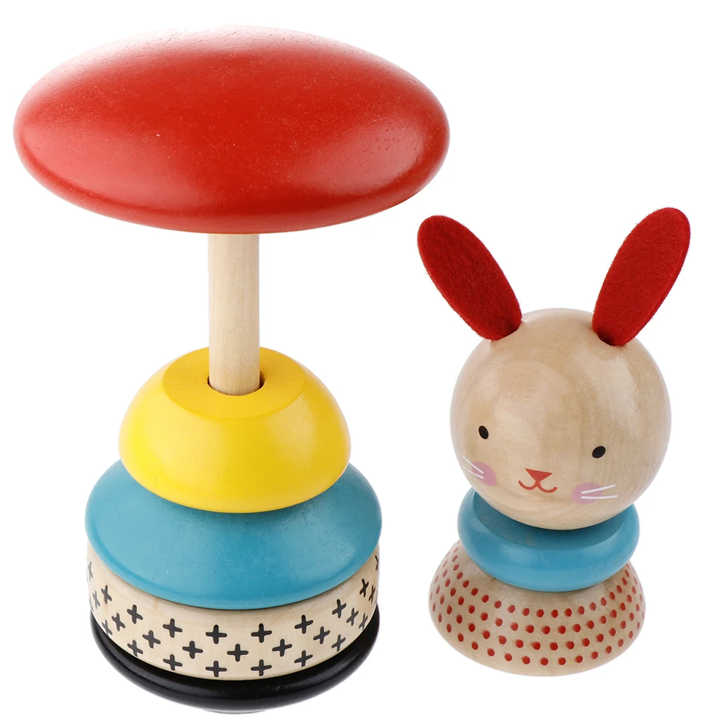 Stacking Rings Toys - Roly-poly Stacking Toy Educational Game for Baby Infant