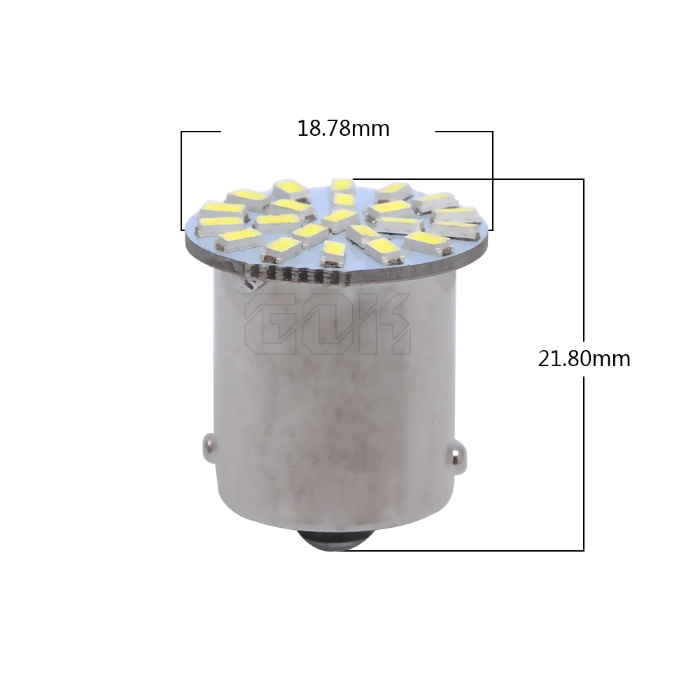 100 шт. S25 1156 22smd LED 3014 BA15S BAY15D 1157 1156 22led свет Авто Включите лампы тормозной фонарь парковка свет