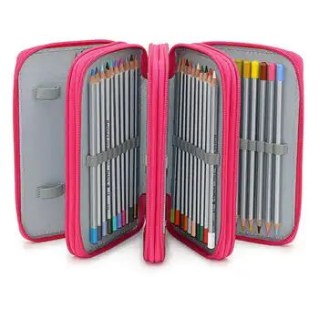 

72 Holes 4 Layers Pencil Case For School Student Oxford Bag Marker Storage Colored Pencils Pen School Supplies