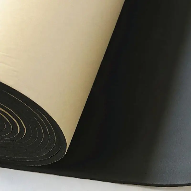 

Auto Heat Insulation Cotton Adhesive Foam 30 X 50cm Thick Soundproof Car Rubber Foam Absorbing Car Noise Insulation Foam Board