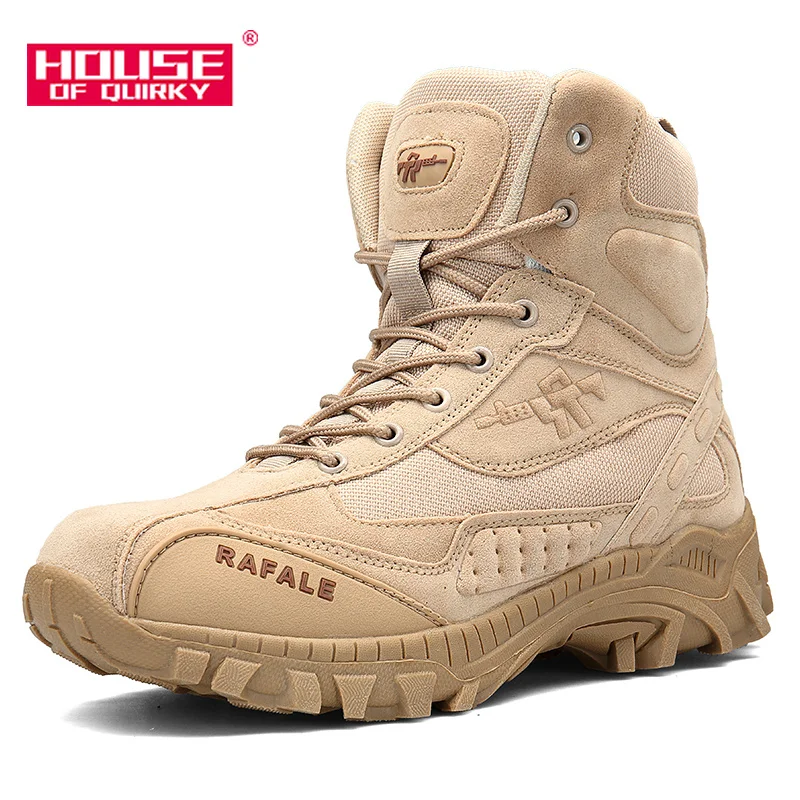 

Men Special Force Tactical Desert Combat Ankle Boots Shoes Men Army Boots Super Light Infantry Tactical Boots Martin Boots