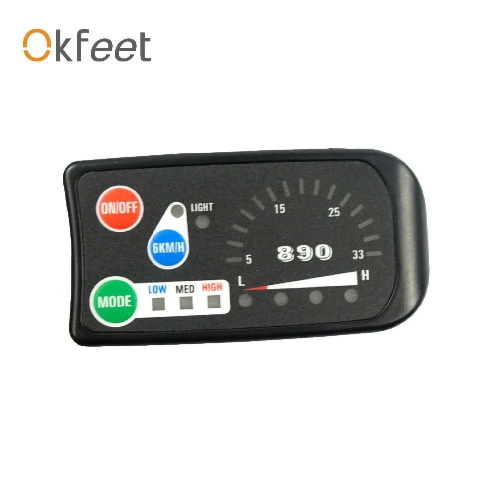 

Okfeet 24/36/48V LED890 Display for Electric Conversion Kit mMatch KT Kunteng Controller Julet cable