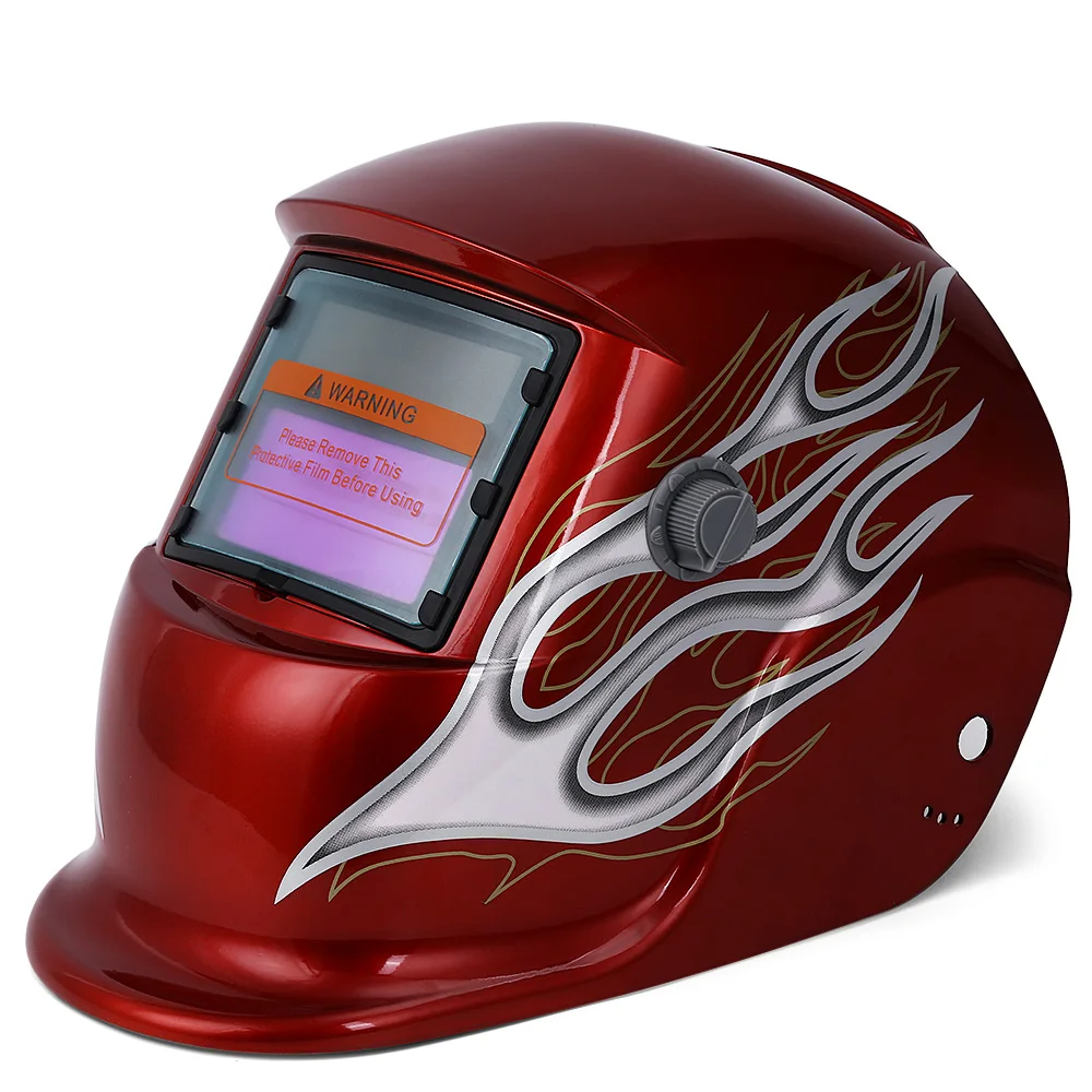 

Solar Energy Automatic Variable Light Darkening Electrical Welding Helmet Skull Protective Mask Welder Lens Grinding Weld Cap