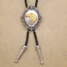 Западный Выгравированный цветок хищная птица 3D орел кожа Родео Боло галстуки-бабочки для мужчин ювелирные изделия Gravata Borboleta