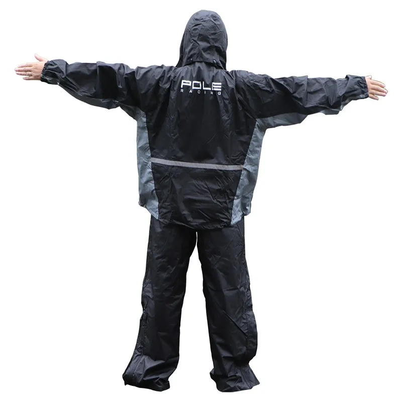 Мотоциклетная куртка, плащ, костюм для мотокросса, непромокаемая водонепроницаемая, для рыбалки, черный, мужской, женский плащ, большой, огромный, XXL, A901