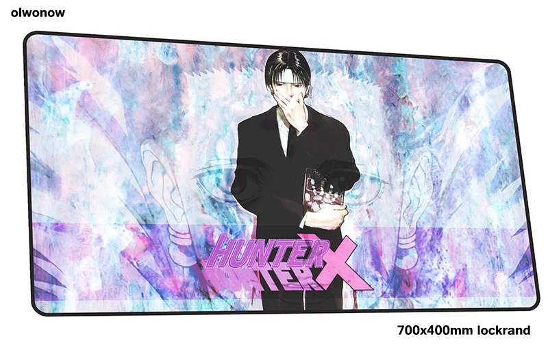 Size 700x400x2mm HUNTERxHUNTER mouse pad 70x40cm Halloween Gift mousepads best gaming mousepad gamer Fashion large mouse pads keyboard pc pad - Color: Size 700x400x2mm