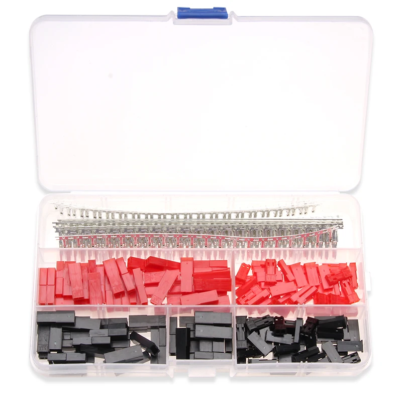 2.54mm 480PCS Male/Female Wire Jumper Pin Header Connectors Kit Red Black Housing Connector Set For Household Appliances | Обустройство