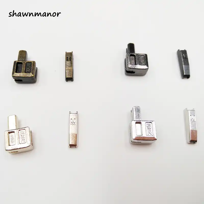AliExpress, 10 комплектов, 5 #, металлические пробки на молнии для самостоятельного ремонта, аксессуары на молнии с открытым концом, светильник, золото/серебро/черный цвет - изображение