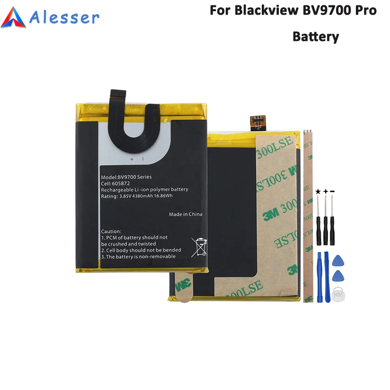 Аккумулятор Alesser для Blackview BV9700 Pro 4380 мАч Сменный аккумулятор телефона с