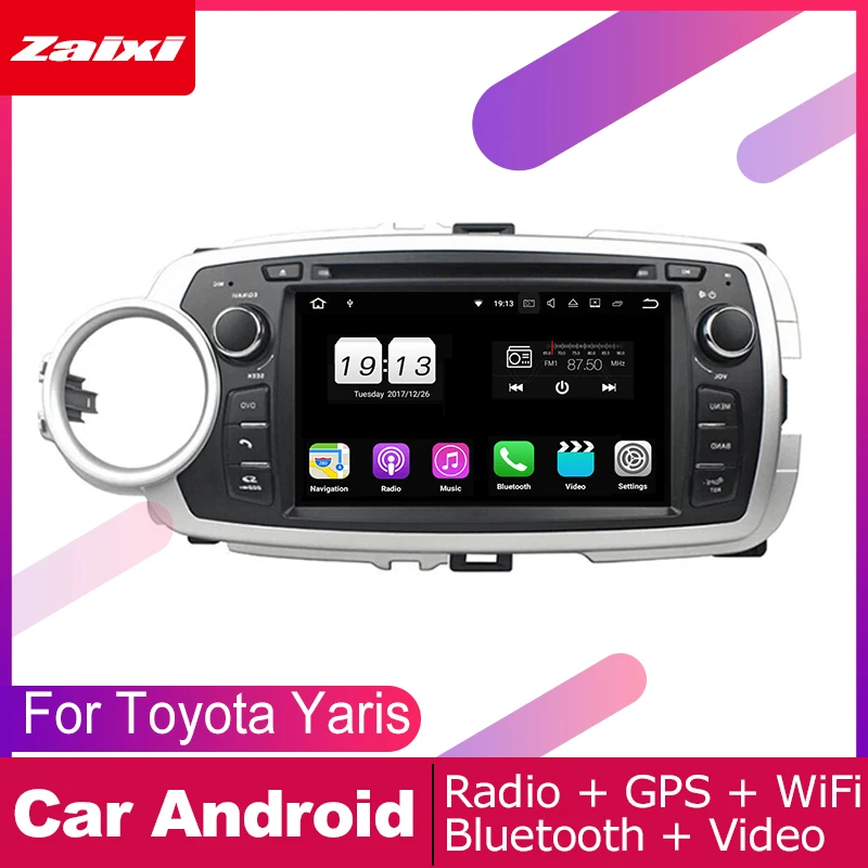 

ZaiXi For Toyota Yaris 2012~2013 Car Android Multimedia System 2 DIN Auto DVD Player GPS Navi Navigation Radio Audio WiFi