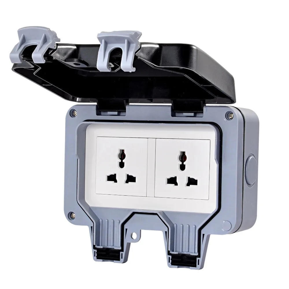 Aliexpress Com Buy Waterproof Wall Switch Socket Two