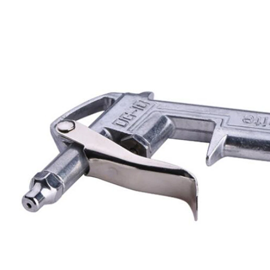 Air Compressor Dust Blow Duster Trigger Handle Alloy Nozzle Long Spout