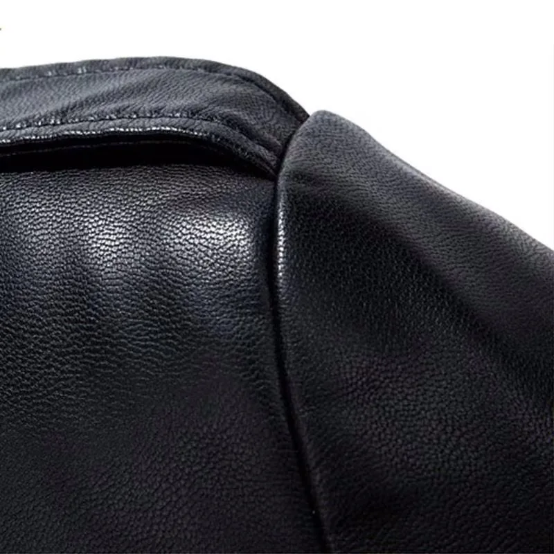 Free shiping new black sheepskin soft matte men smart casual long style leather trench thick warm coat over coat on sale men leather jacket