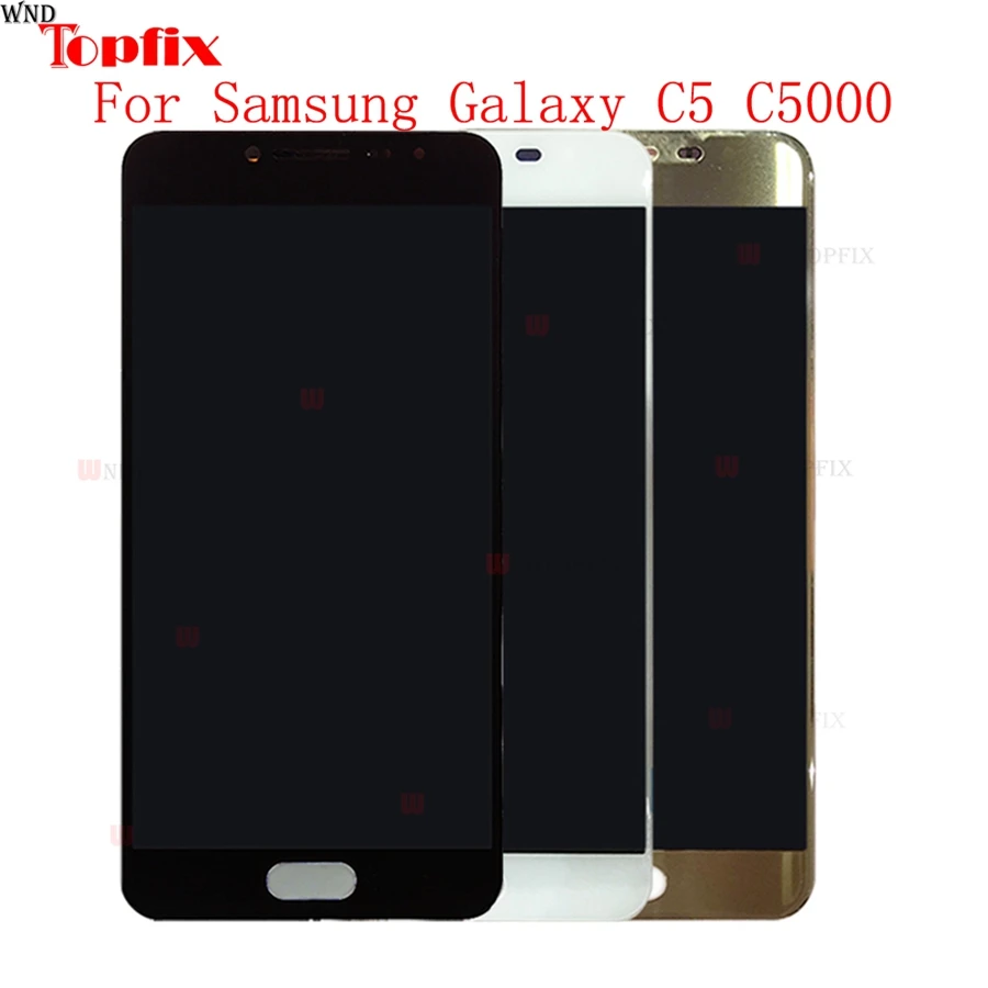 In Stock Super AMOLED For SAMSUNG C5 C5000 LCD Display Touch Screen Digitizer Assembly 5.2Inch LCD Replacement For SAMSUNG C5   (1)