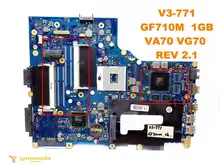 Original forACER V3-771 V3-771G laptop motherboard V3-771 GF710M 1GB VA70 VG70 REV 2.1 tested good free shipping