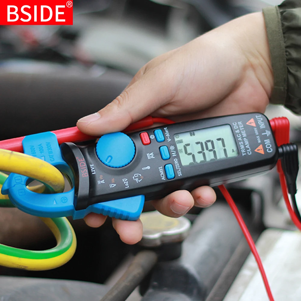 Купить BSIDE ACM91 Мини цифровой клещи DC AC Ток 100A ...