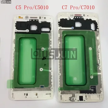 

10pcs For Samsung Galaxy C5 Pro/C5010 C7 Pro/C7010 Front Cover Case LCD Frame Beze Housing Replacement Parts